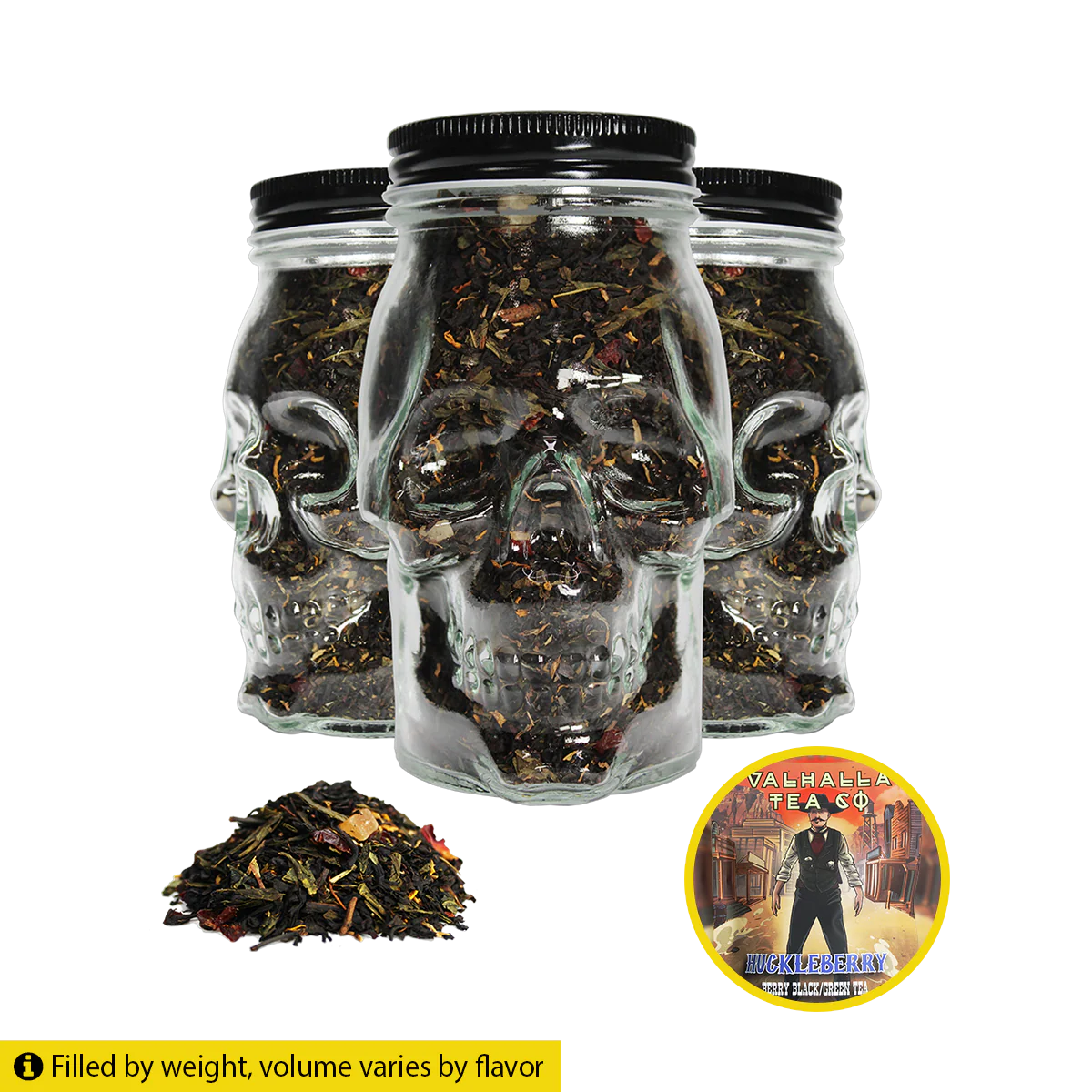 Wholesale - Huckleberry | Blueberries, Papaya, Rose | Black/Green Tea | Caffeinated - Image 3
